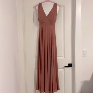 Lulu’s Dance the Night Away Dusty Rose Maxi Dress